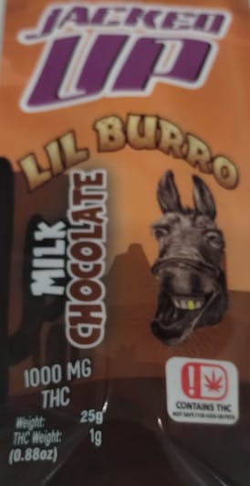 Lil Burro Milk Chocolate 1000mg