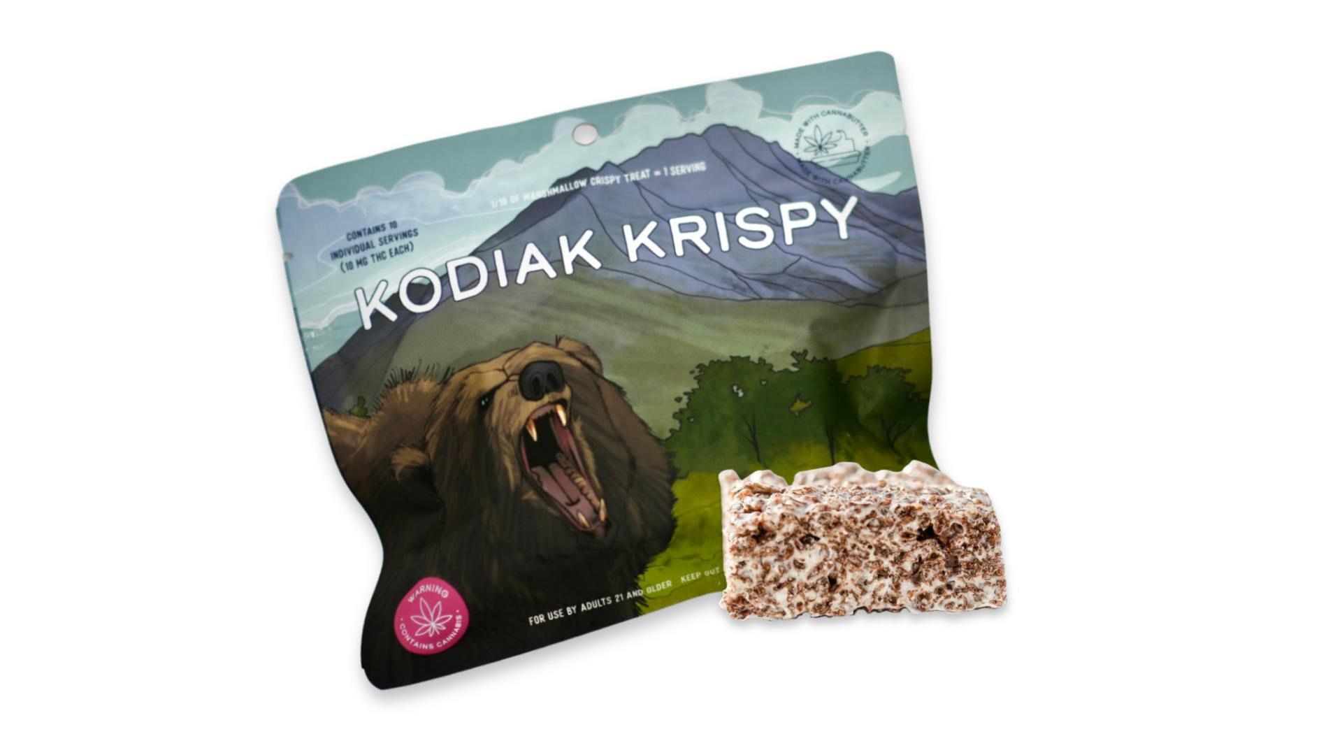 Baked Alaska Kodiak Krispies Cocoa Krispies 100mg (Indica)