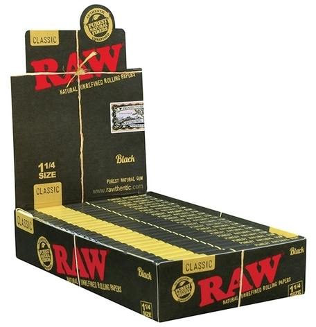 Raw: Classic Black 1-1/4 Papers 50pk
