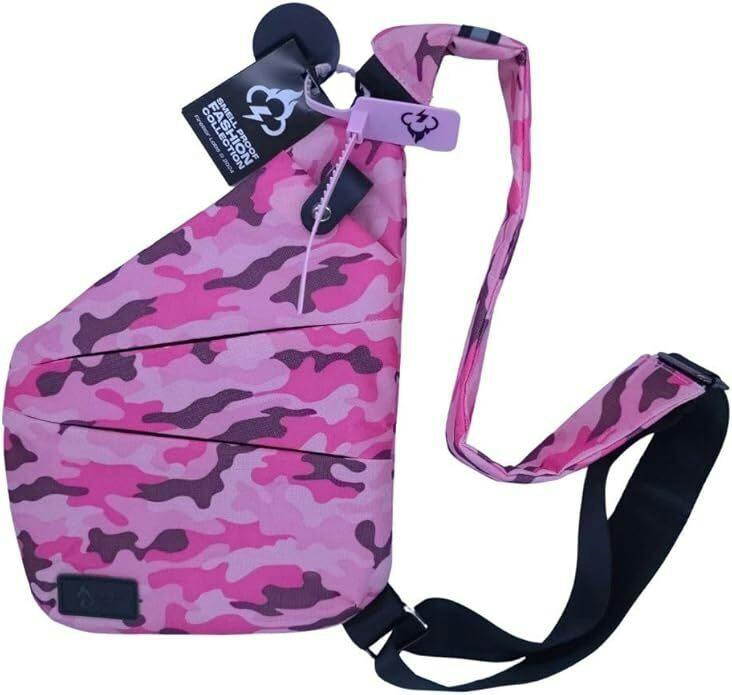 FireBar Labs: Smell Proof Crossbody Bag- Pink Camo