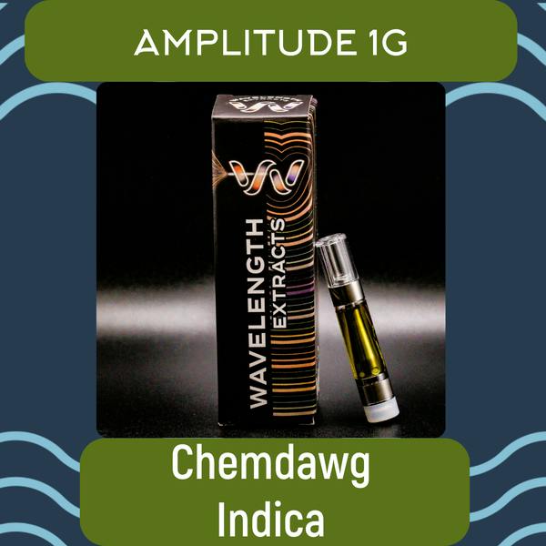 Wavelength Amplitude: Chem Dawg - 1g Vape Cartridge - Indica