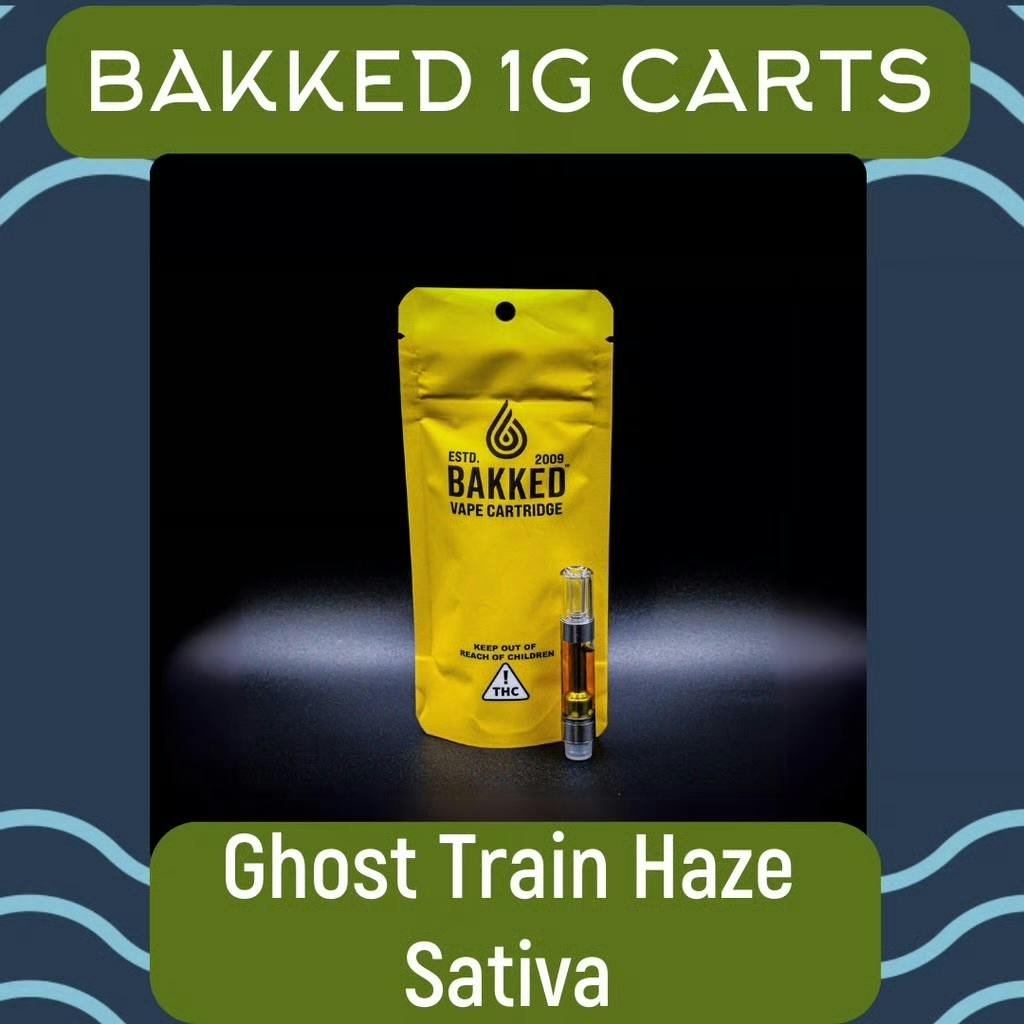 Bakked: Ghost Train Haze - 1g Vape Cartridge - Sativa