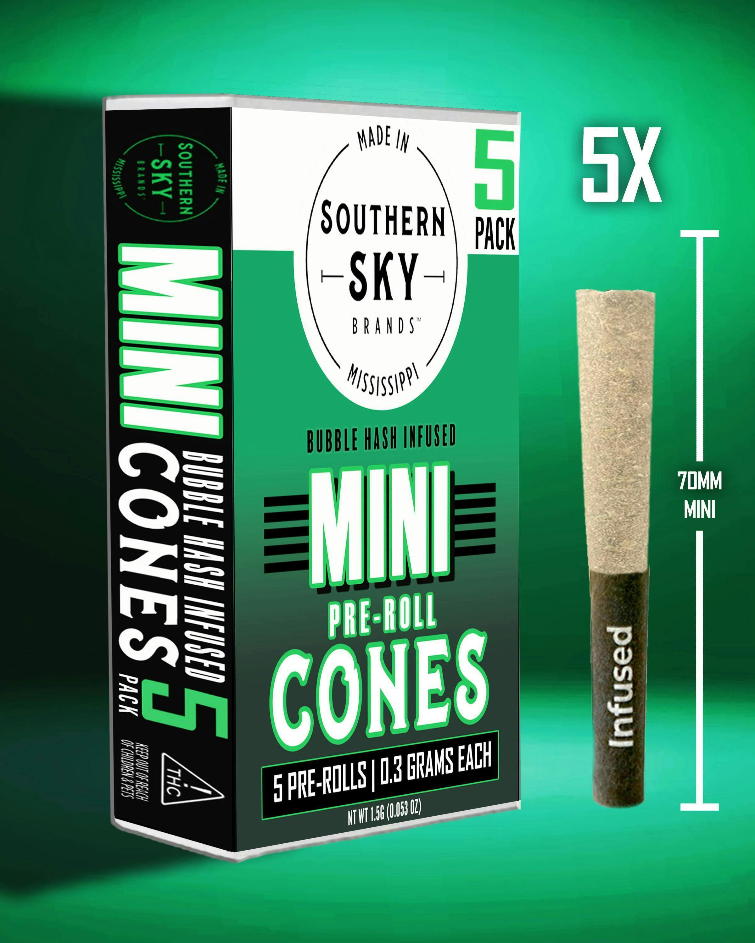Southern Sky: Spicy Tai - (5) 0.5g Infused PreRolls - 2.5g - Sativa