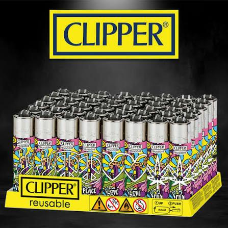 Clipper: Victory, Peace, Love, & Fun Lighters