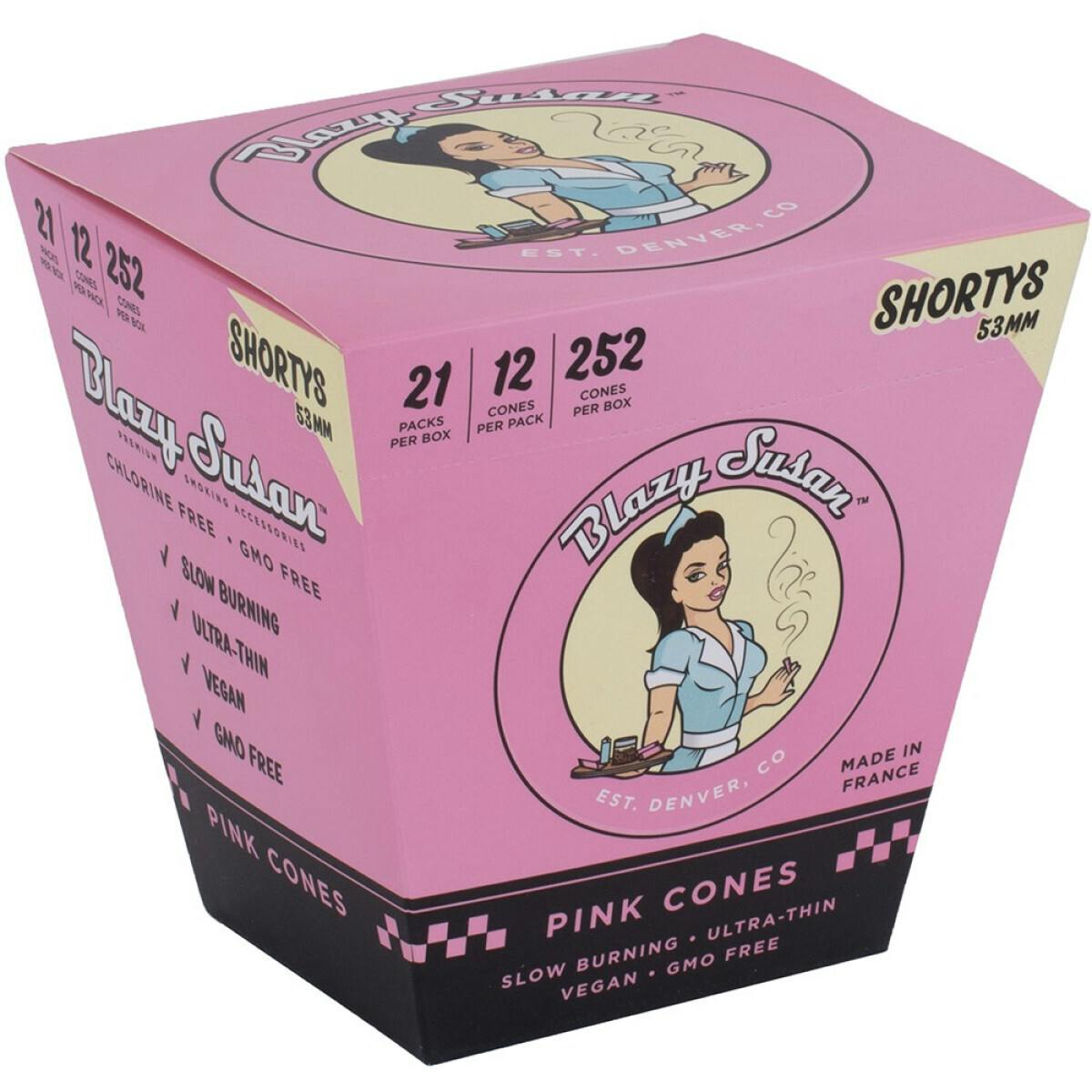 Blazy Susan: Pink Mini Cones 0.3g - 12pk