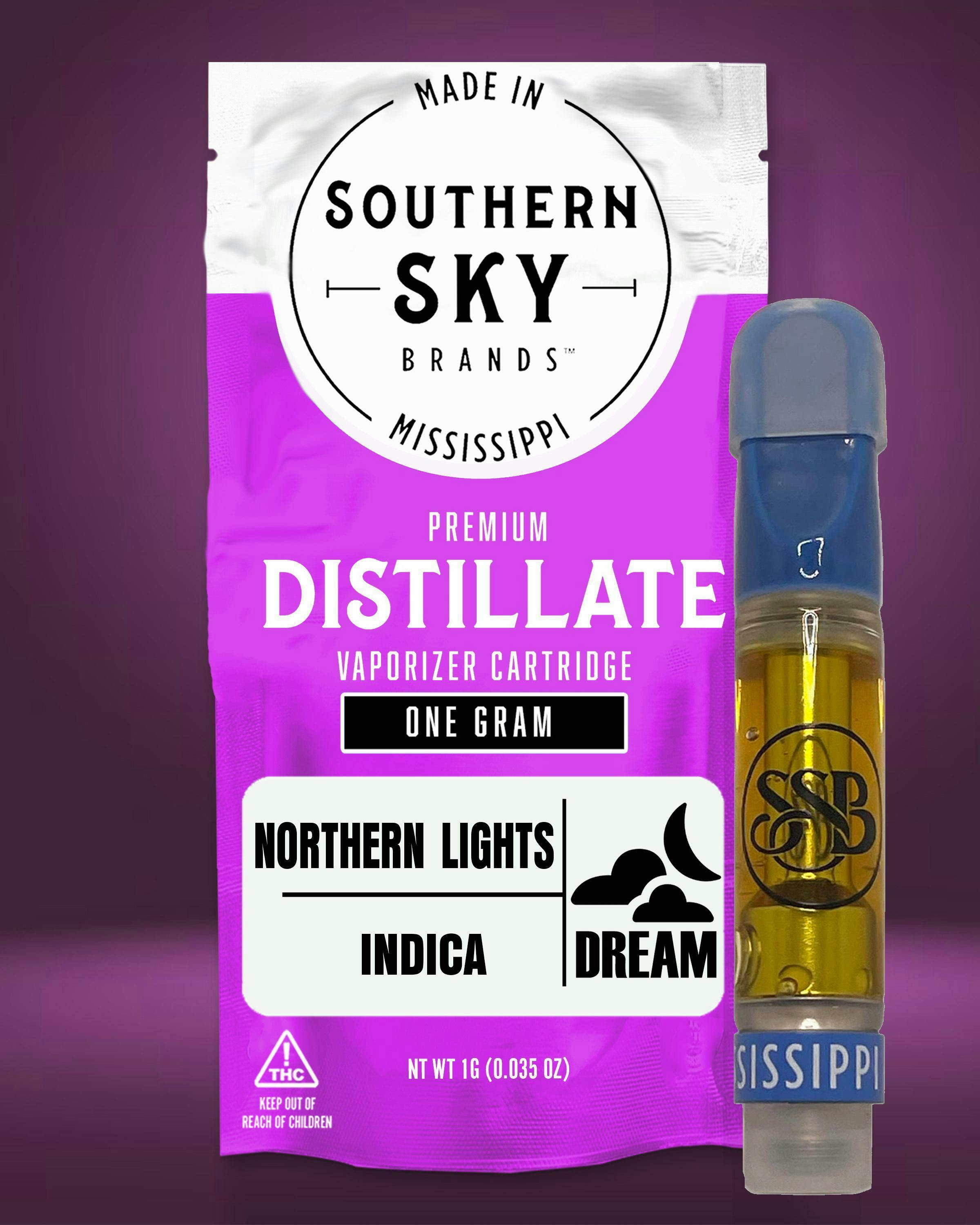 Southern Sky: Northern Lights - 1g Vape Cartridge - Indica