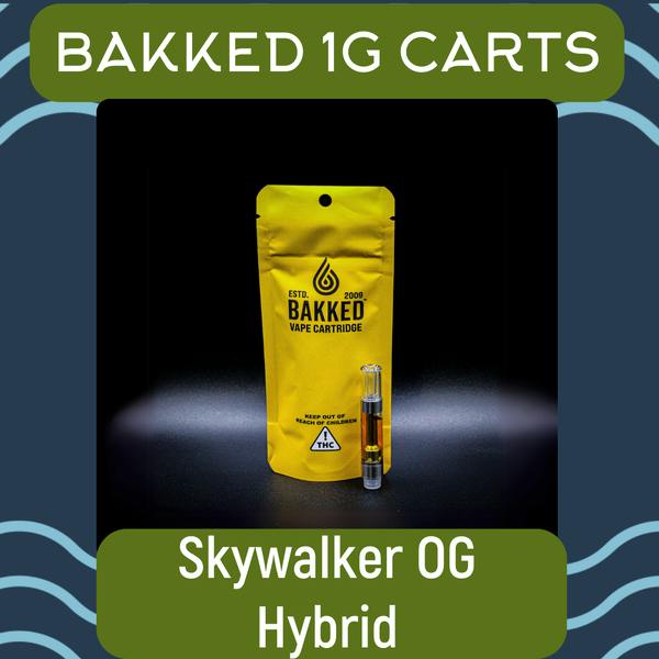 Bakked: Skywalker OG - 1g Vape Cartridge - Indica