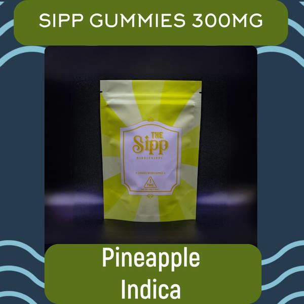 The Sipp: Pineapple - (10) 30mg Pieces - 300mg - Indica