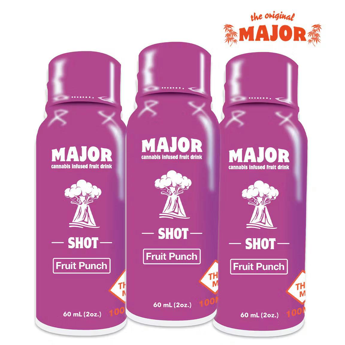 Major Fruit Punch Shot 100mg 10 Pack