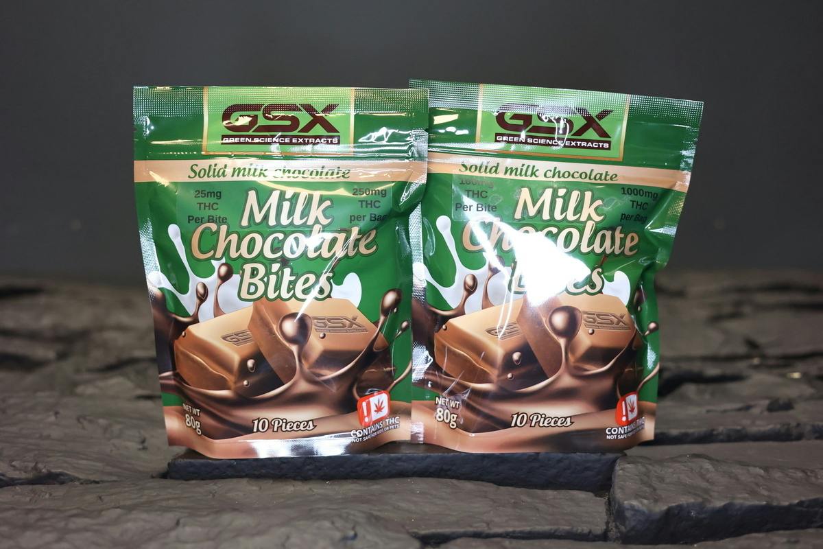 Green Science | Milk Chocolate | THC: 250 MG | 25 MG Each (Tax Included) |