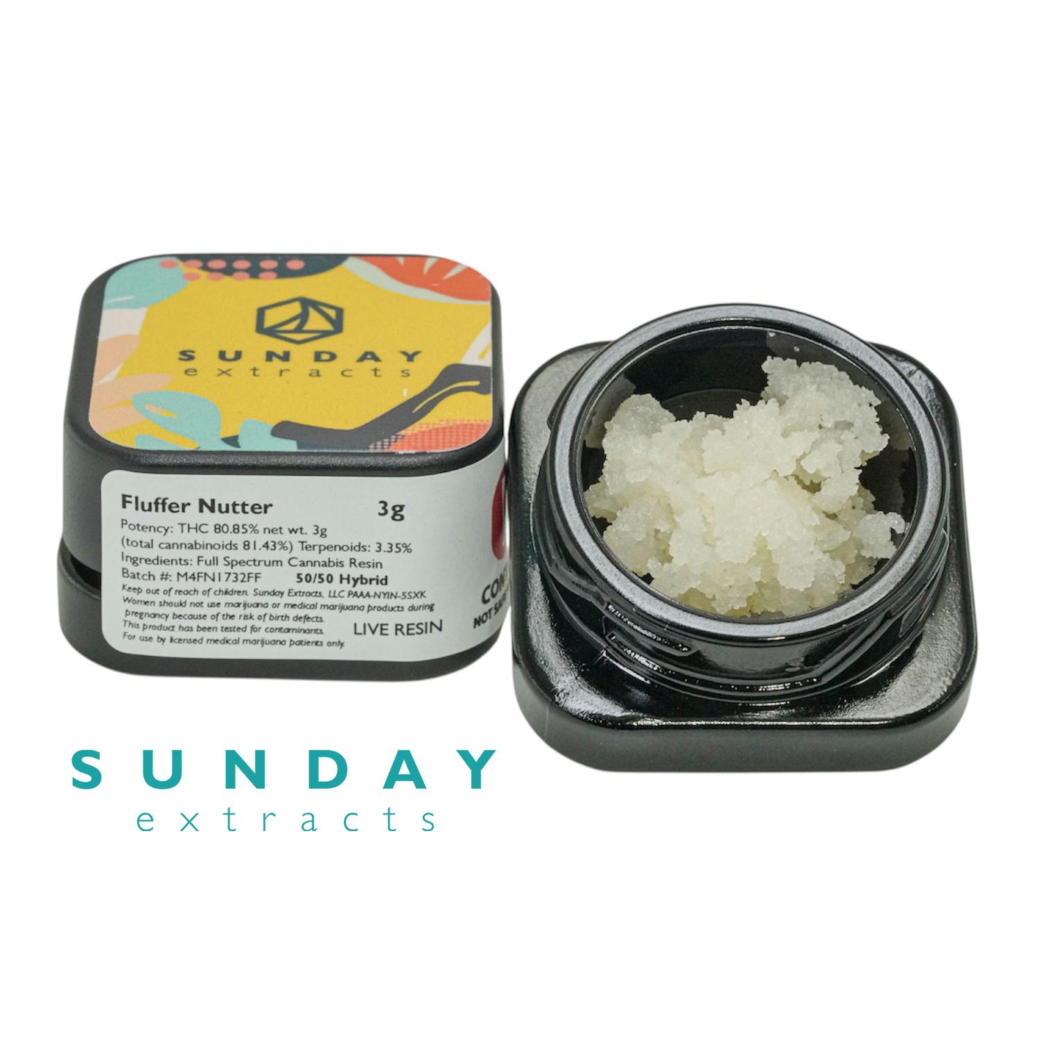 Sunday - 3g - Concentrate - Fluffer Nutter (Live Resin)