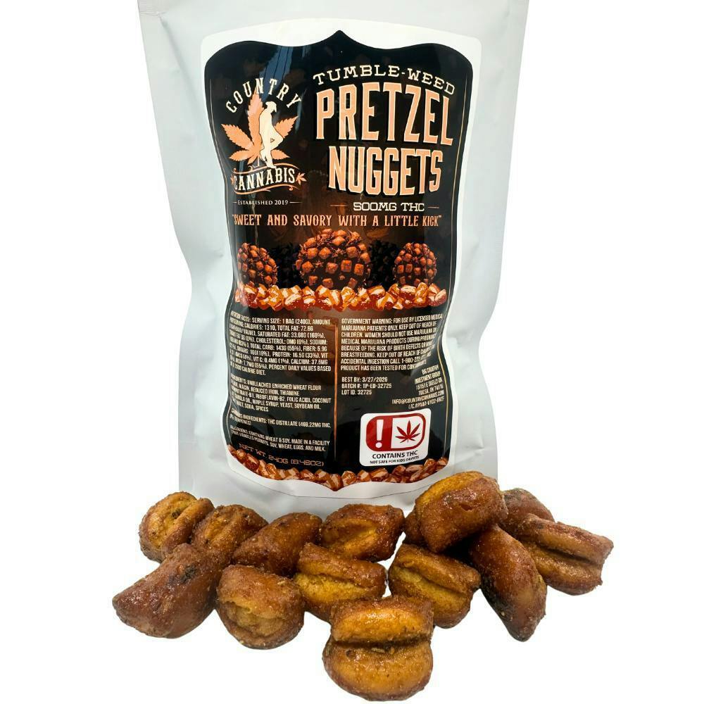 Country Cannabis - Tumbleweed Pretzels - 1000mg