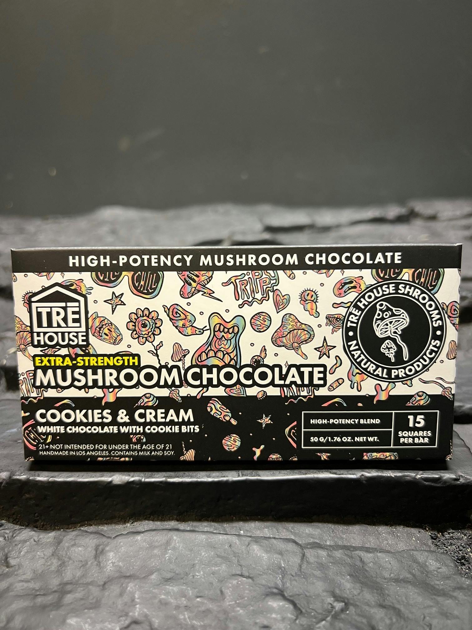 Mushroom Chocolate Cookies Cream With Cookie Bits