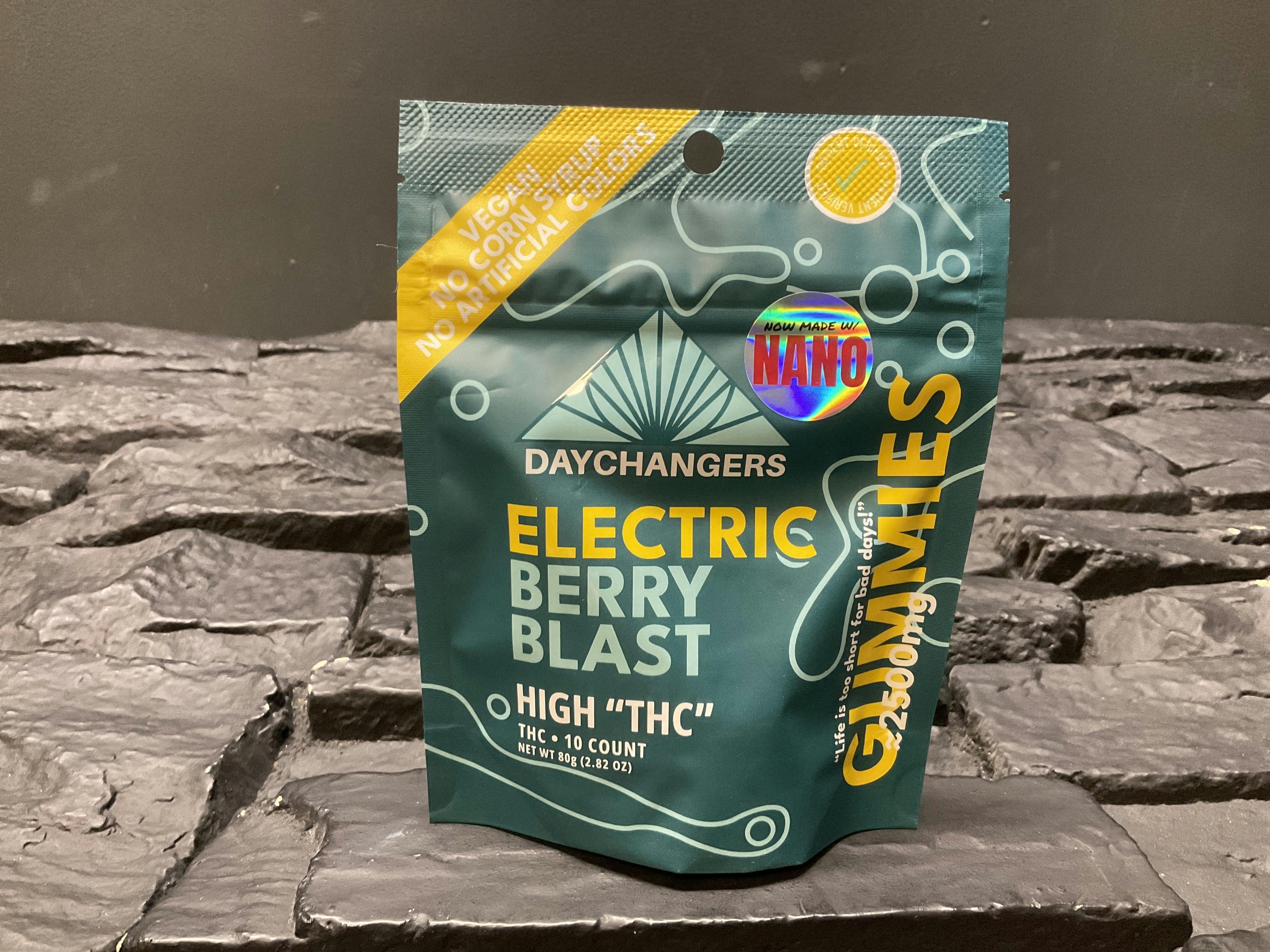 Day Changers | Edible | Electric Berry Blast | 2500mg:10ct