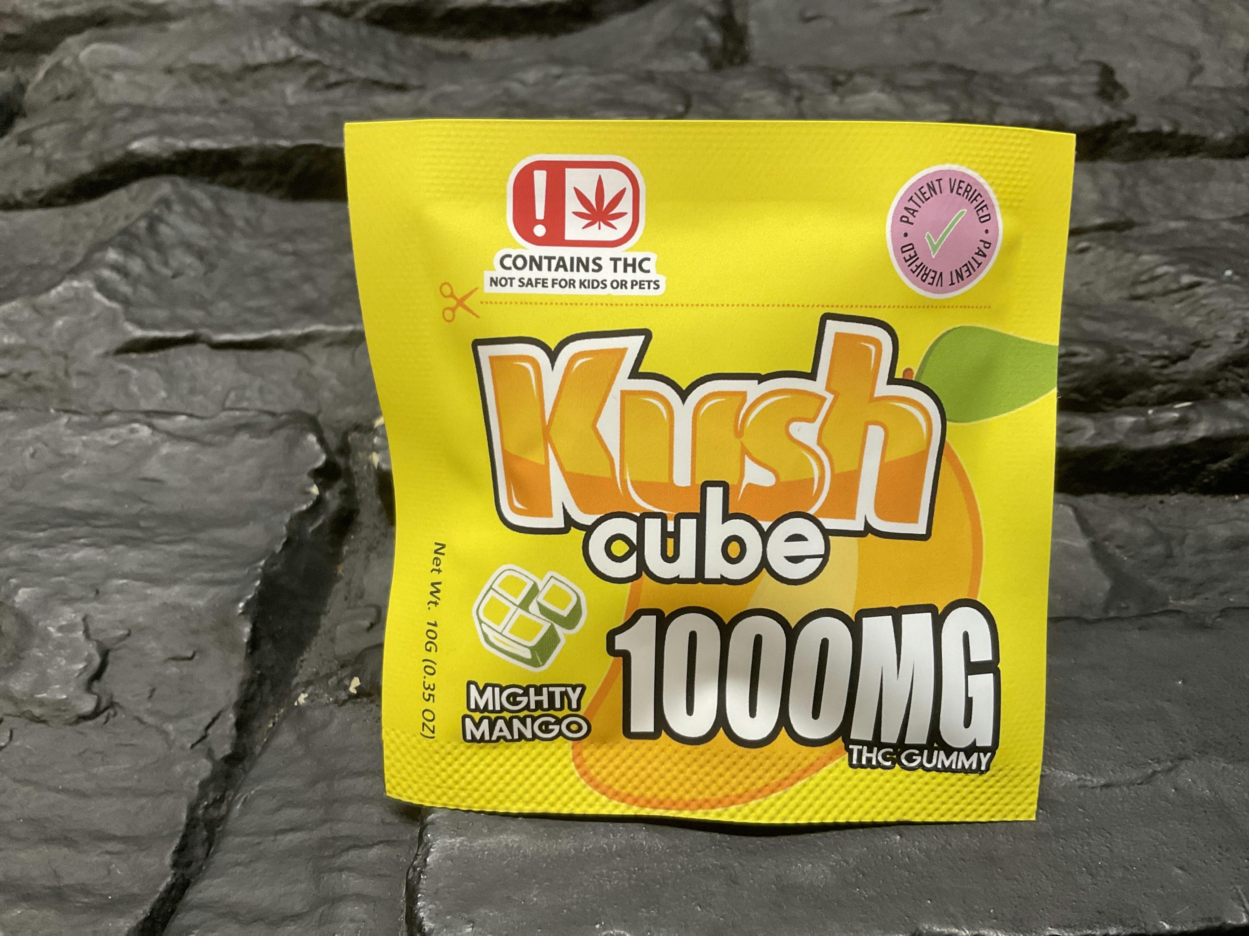 Kush Cube - SINGLE- 1000mg THC - Mighty Mango