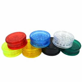 Plastic Herb Grinder 3 Part Non Magnetic Shark Teeth