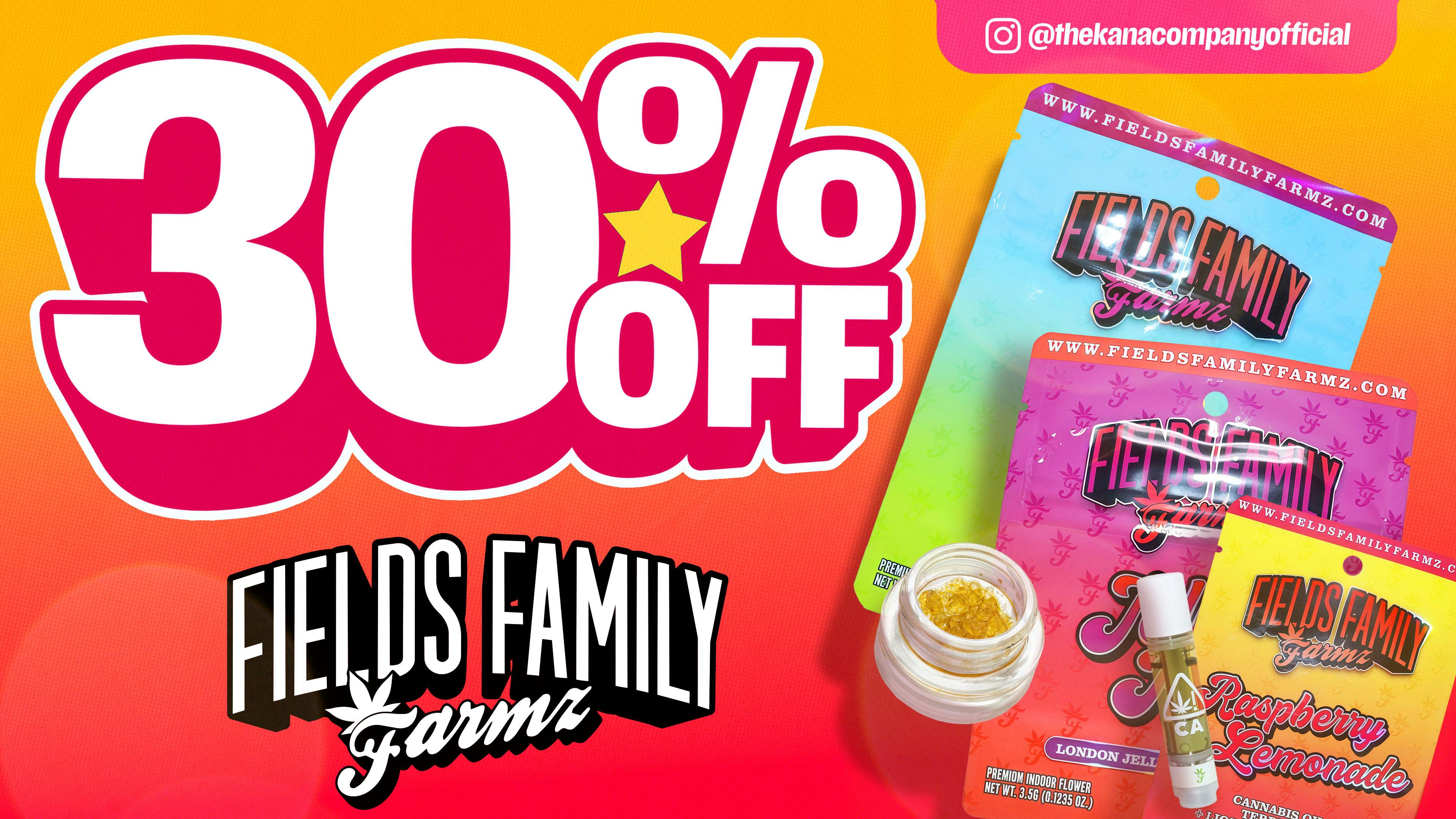 30% Off Fields Family Farmz 🌼🔥 Every Sunday! 🌅 at The Kana