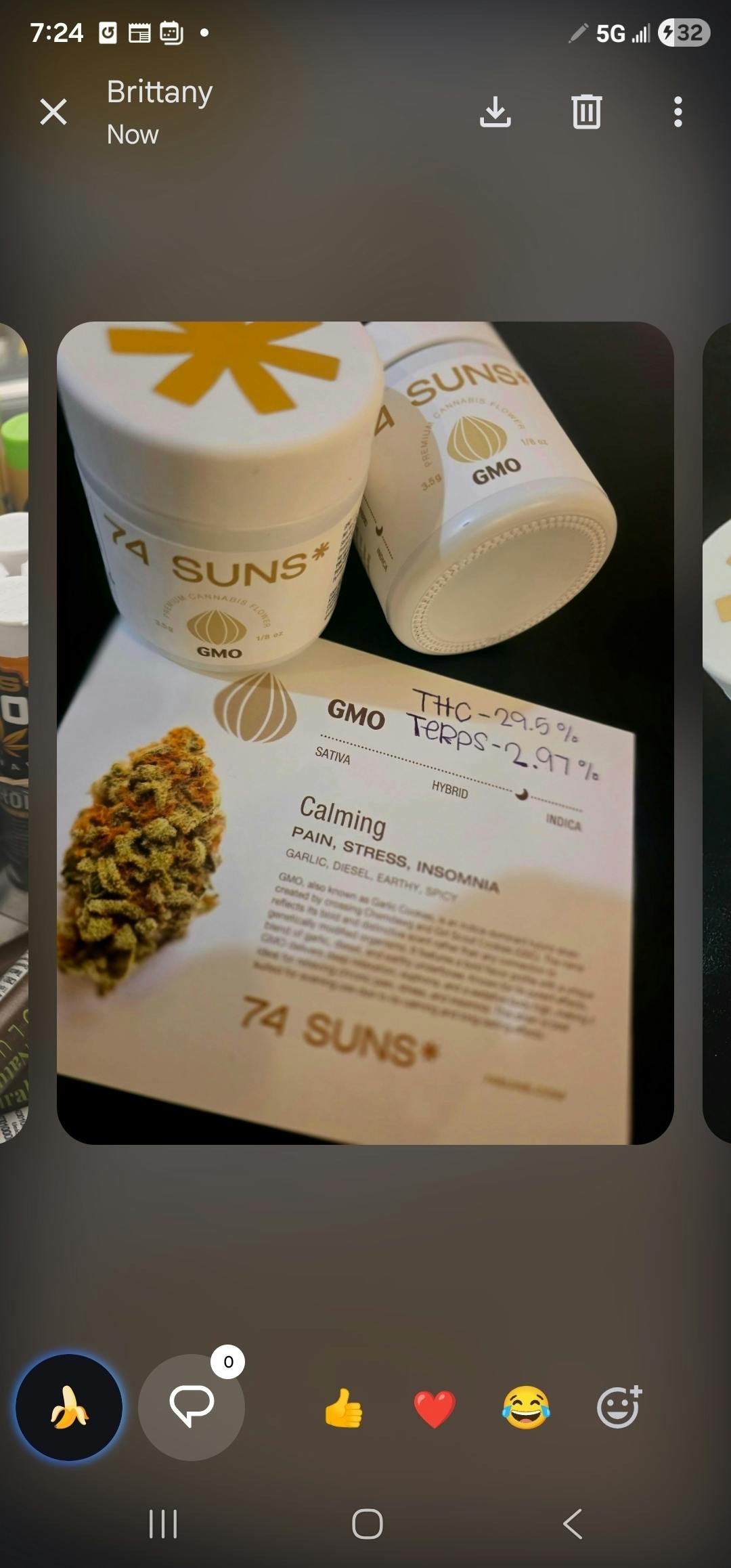 GMO | 3.5G Flower Jar | 74 Suns