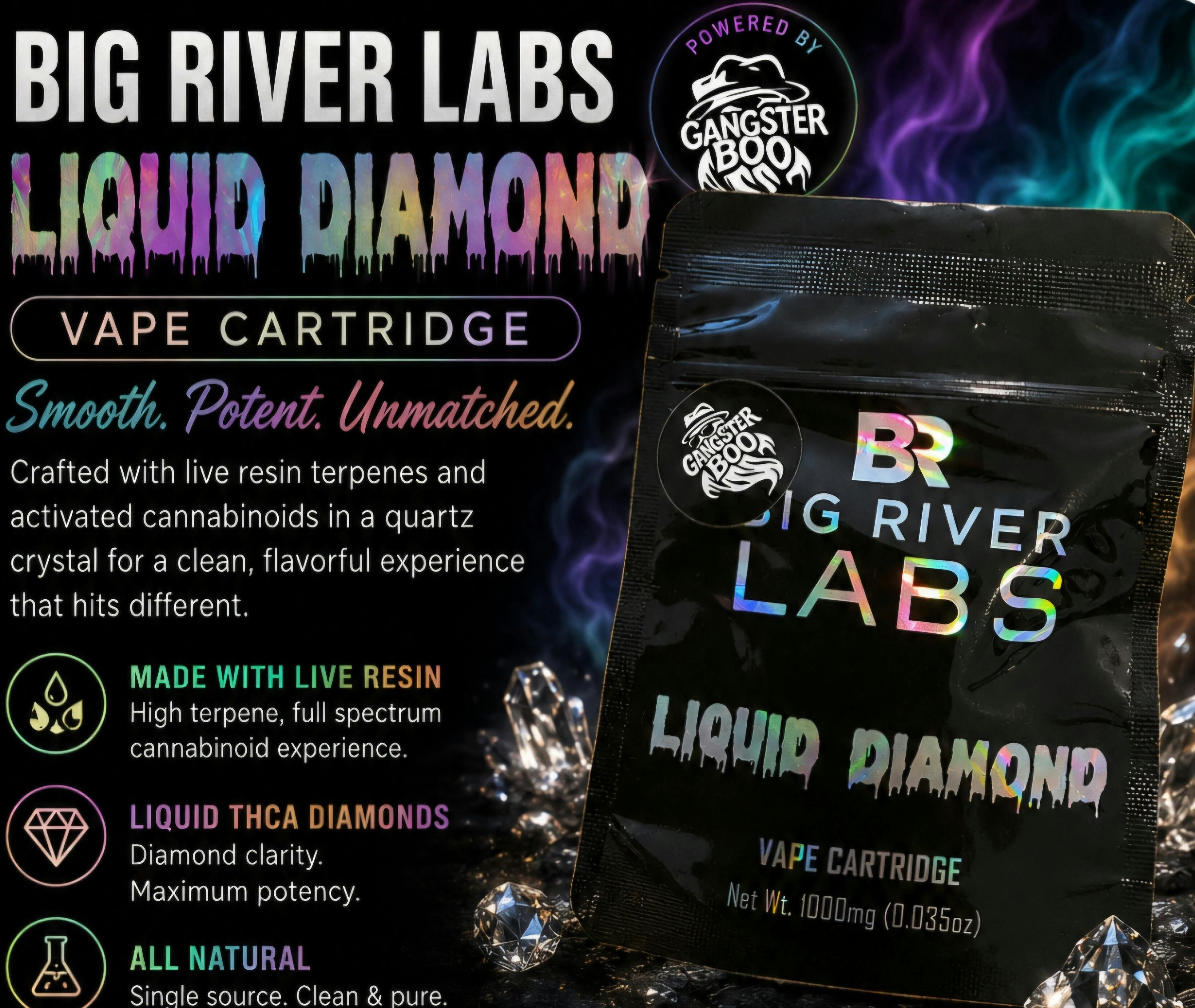 Gangsta Boo | 1G Liquid THCA Live Resin Vape Cart | BRCC