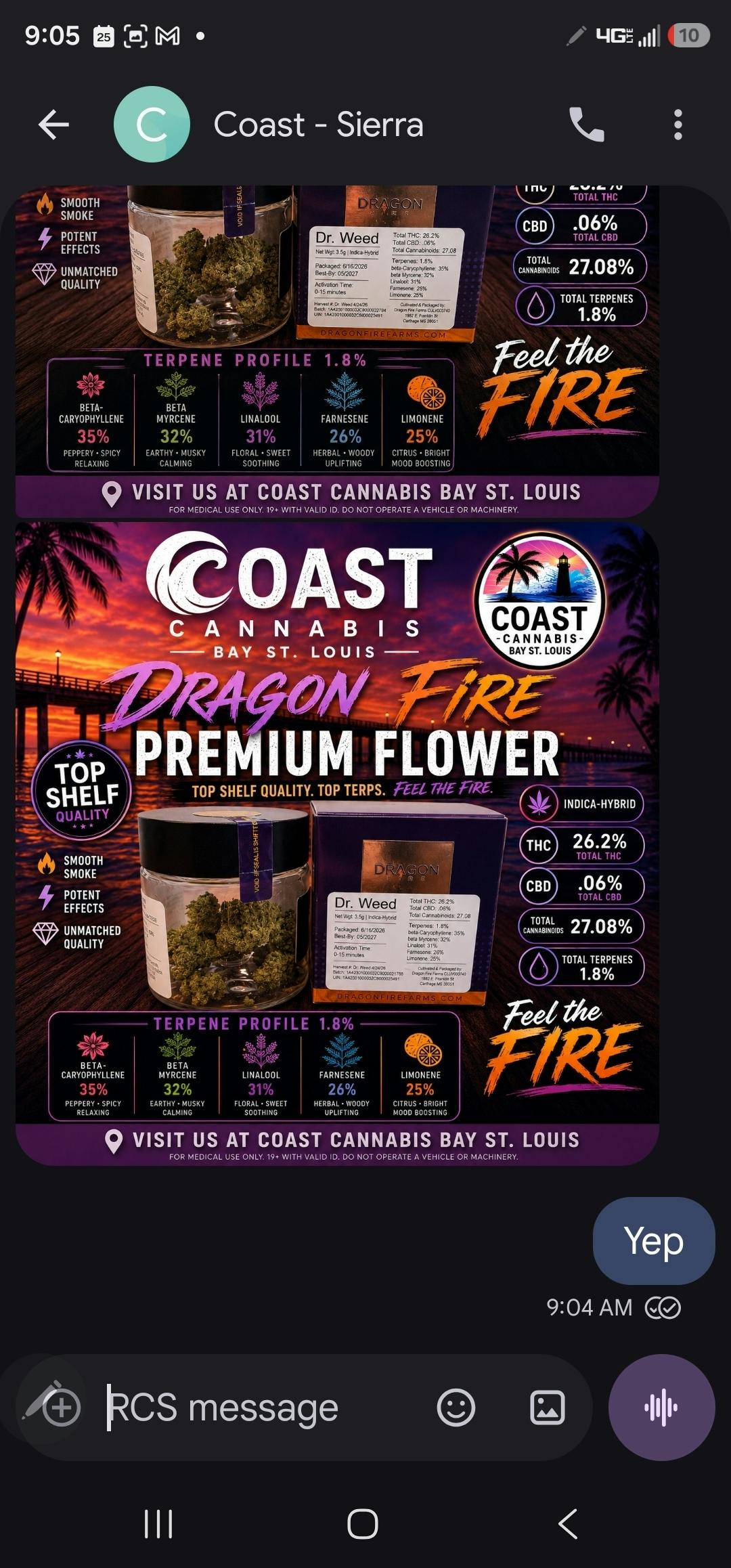 Dr. Weed | 3.5G Flower | Dragon Fire