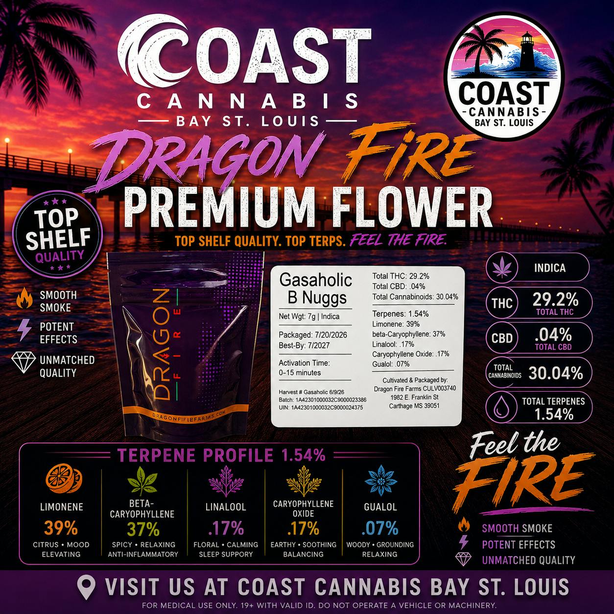 Gasaholic | 7G Flower | Dragon Fire