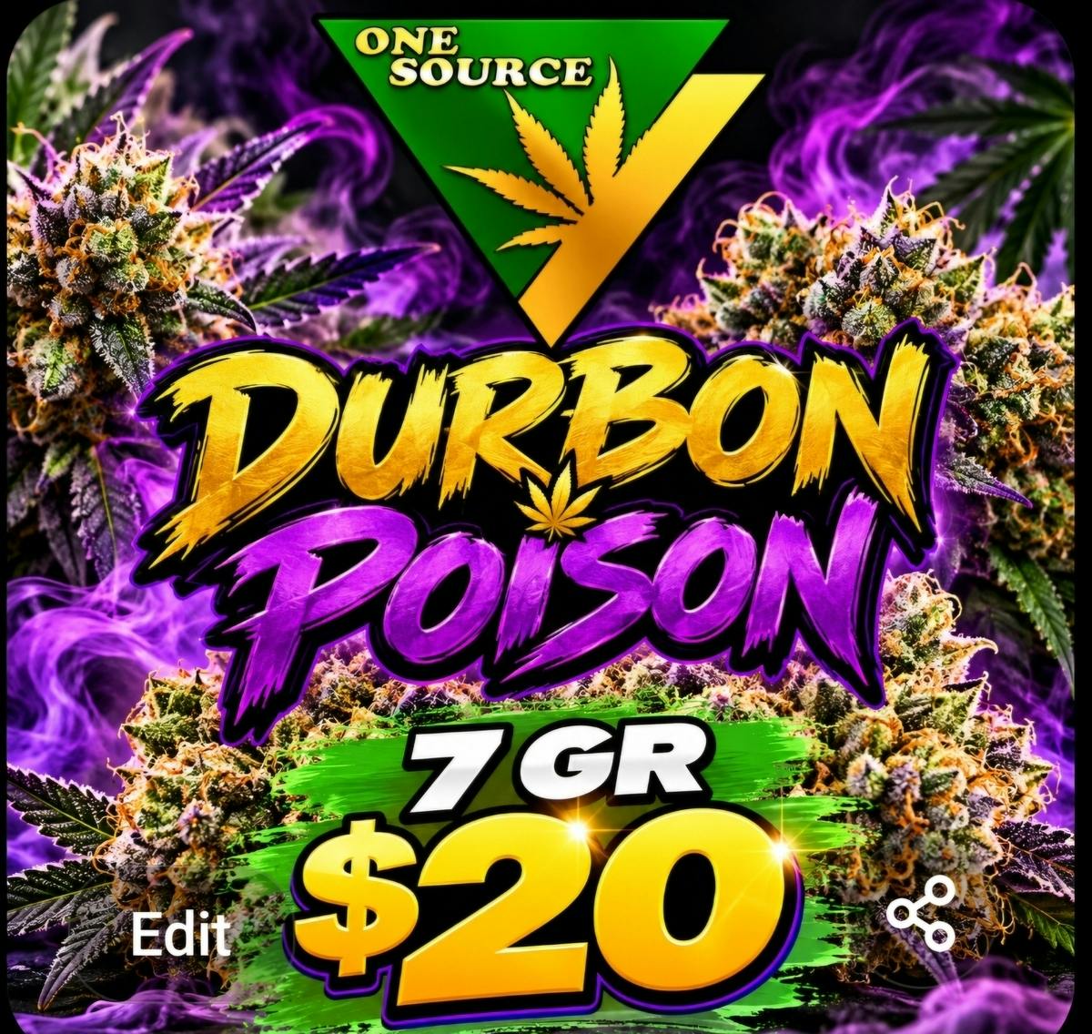 Durban Poison | 7G Flower | One Source