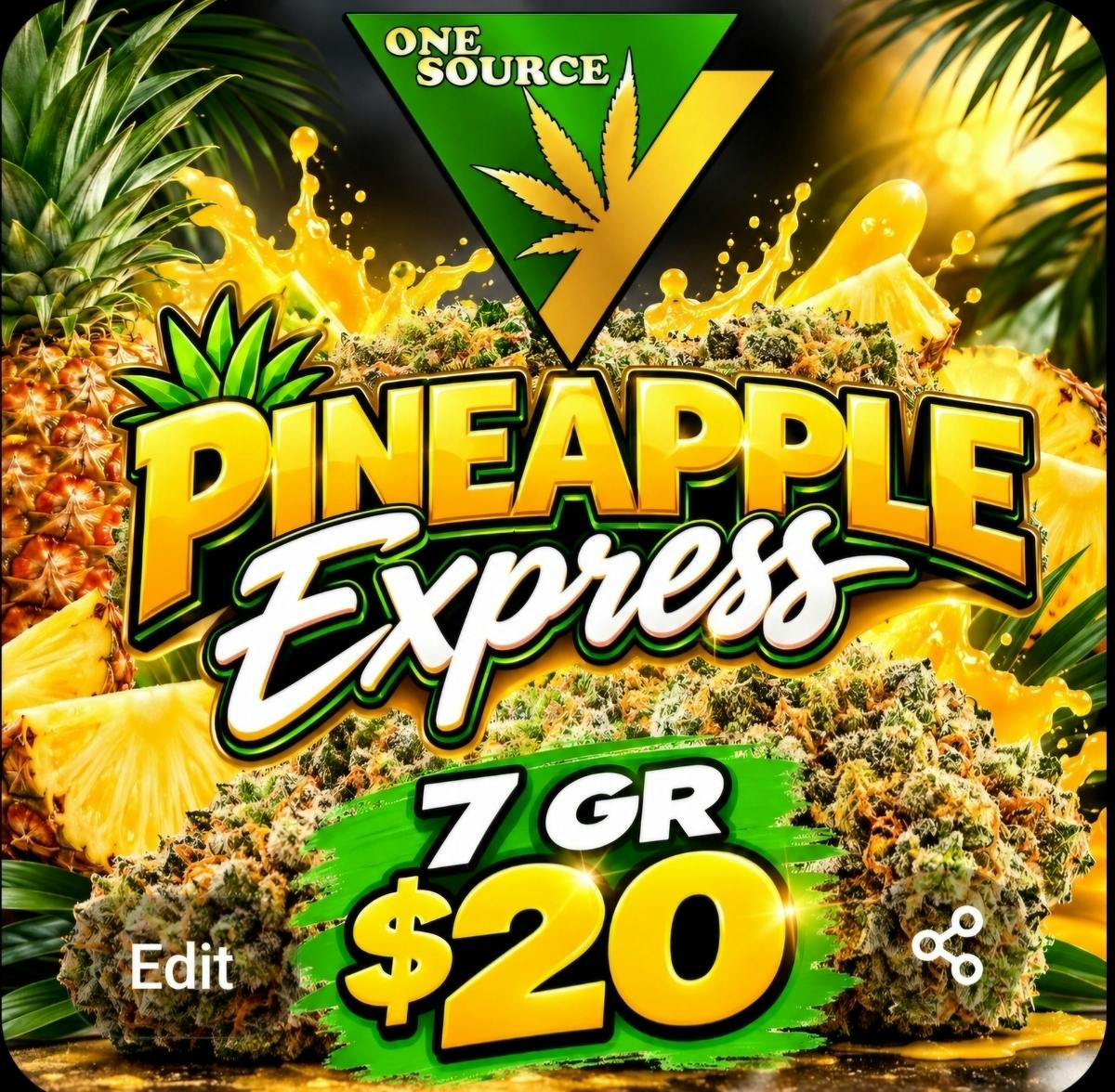 PINEAPPLE EXPRESS | 7G Flower | One Source