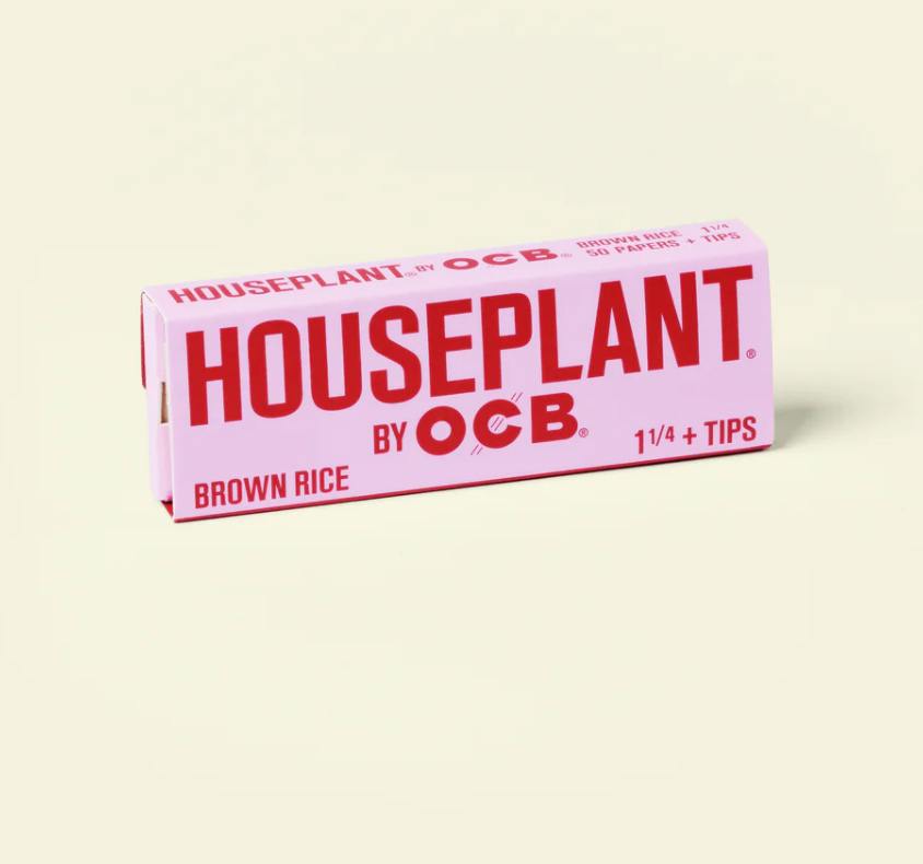 Houseplant 1 1/4 Brown Rice Rolling Papers & Tips | Accessories by HOUSEPLANT