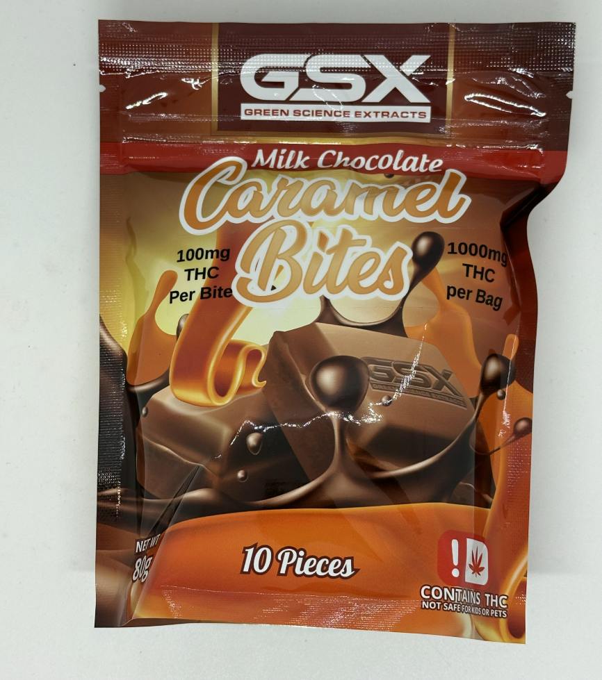 Caramel Chocolate Bites | Chocolates | 10pk | 100mg/ea