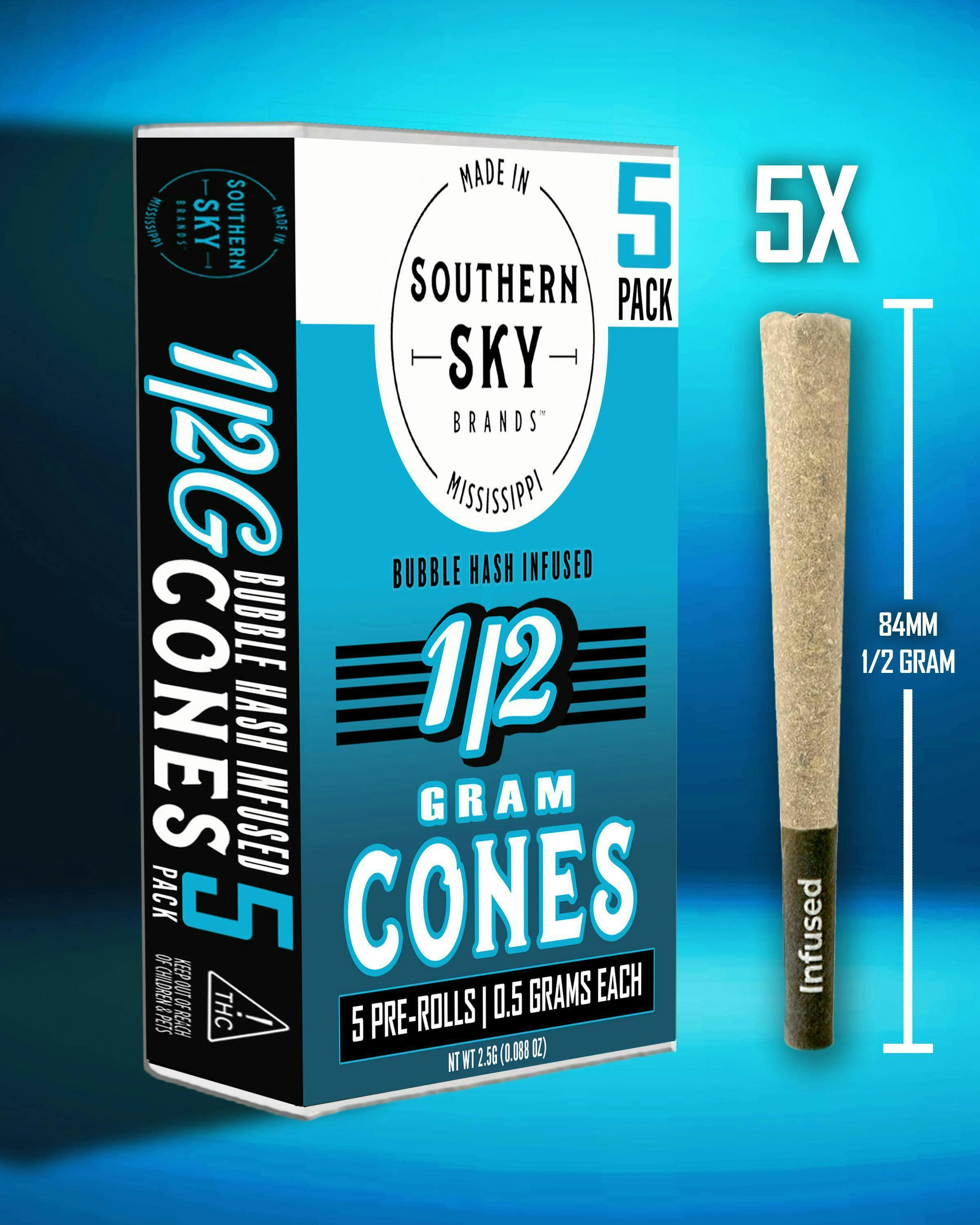 Southern Sky - Spicy Tai - BH Infused Pre-Roll .5g 5pk