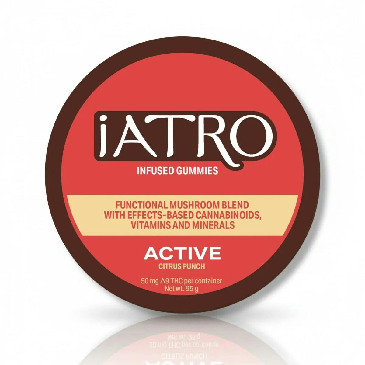 iATRO | 50mg | Citrus Punch | Active | Mushroom Blend Gummies | | Gummies |