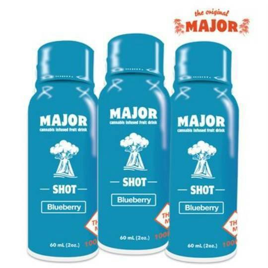 Major Blueberry Shot 100mg at Coast Dispensary