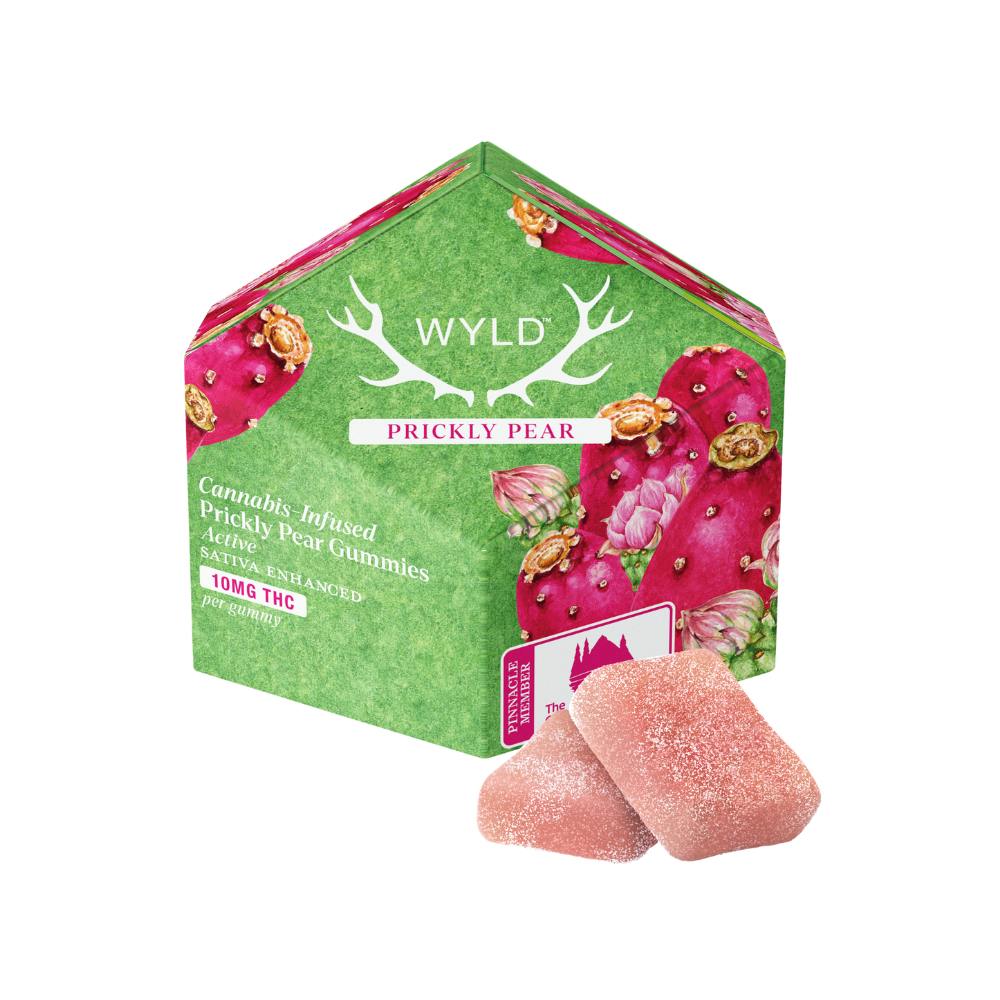 Prickly Pear Sativa Enhanced Gummies | 100mg | 10ct | 10mg/ea