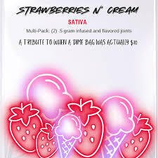 DADiRRi | DIME Infused Pre-Roll 2pk| Strawberries n' Cream
