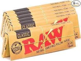 Raw Papers Black 1/4 Size Classic