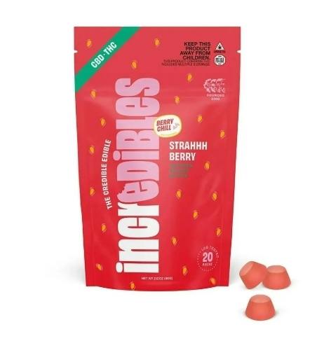 Incredibles Gummy Strahhberry 1:1 cannabis product