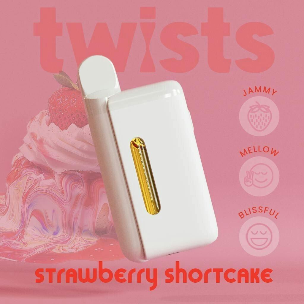 Disposable 4000mg Oil Twist Strawberry Shortcake cannabis product