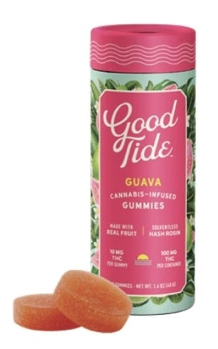 Good Tide Gummy Rosin Guava Hybrid cannabis product