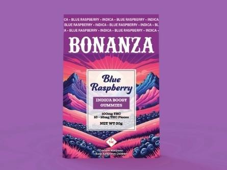 Bonanza Gummy Blue Raspberry Indica cannabis product