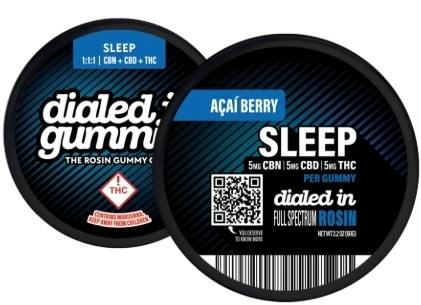 Dialed In Gummy Sleep CBD:THC:CBN 1:1:1 cannabis product