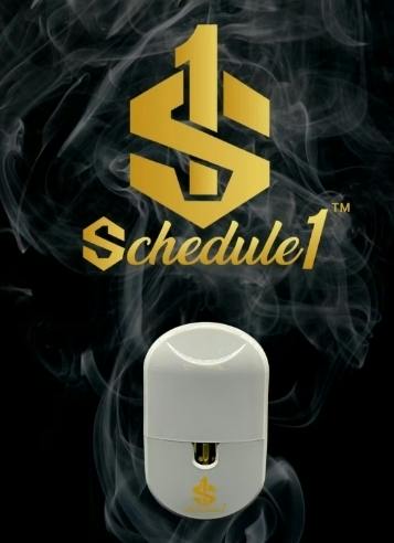 Schedule One Disposable Rosin/Live 2000mg Papaya Strawberries cannabis product