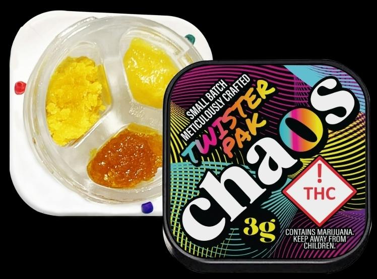 Chaos Twister Pack 3 Grams Concentrates (Wax, Budder, Sugar) cannabis product