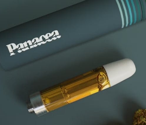 Panacea Cartridge 1000mg Live Resin Bubba Haze cannabis product