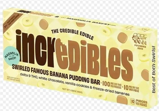 Incredibles Bar Banana Pudding cannabis product