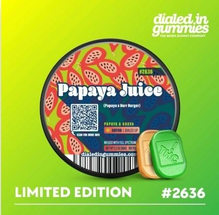 Dialed In Gummies Papaya Juice cannabis product