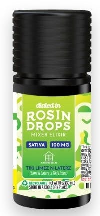 Dialed In Liquid Drops Rosin Tiki Limez cannabis product