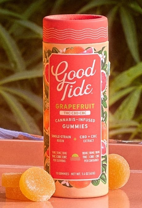 Good Tide Gummy Rosin Grapefruit 1:1:1 CBD:CBC:THC Sativa cannabis product
