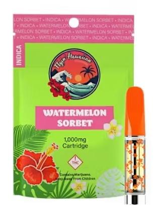 Flyin Hawaiian 1000mg Cart Watermelon Sorbet cannabis product