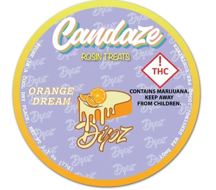 Candaze Rosin Gummy Orange Dream cannabis product