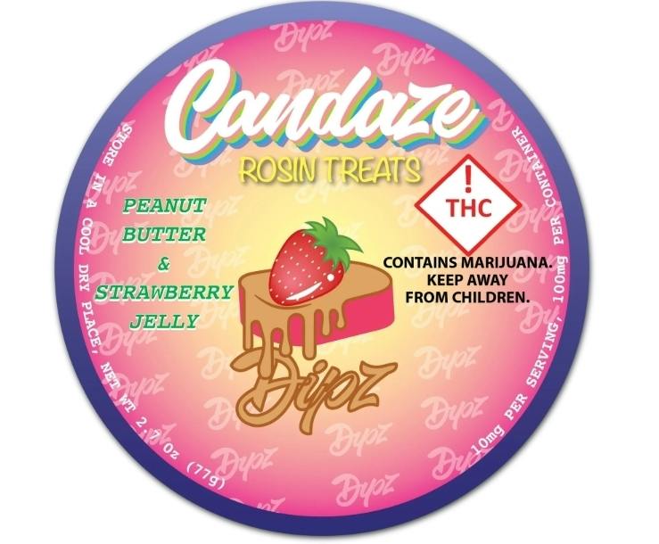 Candaze Rosin Gummy Peanut Butter Strawberry cannabis product